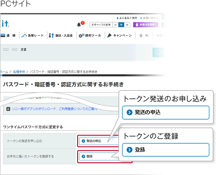 ワンタイムパスワード方式 ソニー銀行の認証方式 Moneykit ソニー銀行